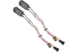 wattstar HB3/9005 LED Decoder, 2pcs LED Canbus Headlight Decoder Device Anti-Flicker Flickering Resistor Resistors Error Free Canceller Decoder Conversion Kit