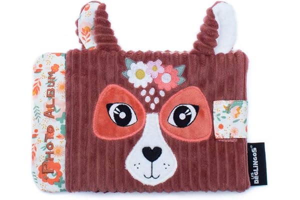 Les Déglingos - Album Photos Bébé Melimelos la Biche -10 Pochettes 10x15cm - Idéal crèche - Puériculture - Rembourrage Recyclé - Terracotta