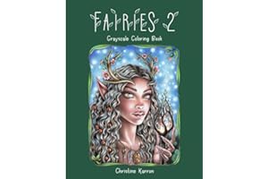 Fairies 2 Grayscale Coloring Book