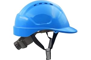 MUSTBAU Hard Hats Construction Safety Helmet Wheel Ratchet Adjust Hard Hat 52-66 cm for Scaffolding, Construction and Tradesmen EN 397