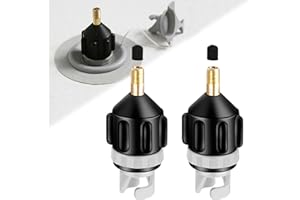 Fiyuer 2 Pcs Adaptador de Bomba Sup Board Inflatable,Adaptador de Válvula de Aire para Sup,para Tabla de Surf Accesorio Inflable Paddle Board Kayak