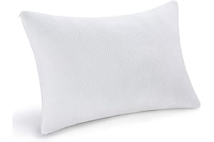 pillowLY Shredded Memory Foam Pillow For Neck Support & Pain Relief - 2 Comfort Zones (Soft & Firm) Adjustable for Stomach Back & Side Sleepers, Best Orthopedic Sleeping Pillow - Bamboo Cover