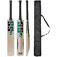 Super Strock Premium Popular Willow Cricket Bat Full Size Short Hand Adults 33.5 inch Cricket Bat with Black Bat Cover (S.S Green)