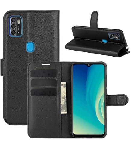 HualuBro Handyhülle Für ZTE Blade 20/10 Smart – Retro Leder Flip Case Mit Kartenfächern