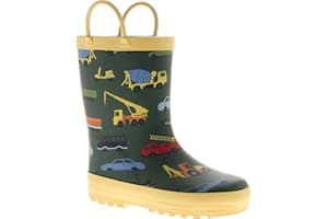 Chatterbox Wynsors Fun 3D Kids Wellies - Waterproof, Warm & Comfortable Rubber Boots with Handles, Removable Insock & Non-Slip Tread for Toddler & Junior Boys Girls