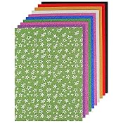 PIGLOO™ A4 Size Glitter Paper for Art and Craft, 250 gsm Paperboard, 10 Assorted Colors