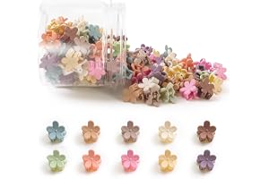 100 st små blomformade hårklämmor