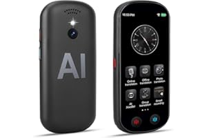 CARPOWER Dispositivo traduttore linguistico, Z9 Traduttore vocale intelligente AI con 138 lingue per affari, viaggi e riunioni, supporta WiFi/Offline/Traduzione bidirezionale istantanea, precisione del 98%,