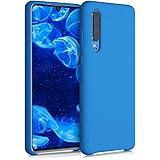 kwmobile Custodia Compatibile con Huawei P30 Cover - Back Case per Smartphone in Silicone TPU - Protezione Gommata - blu radi