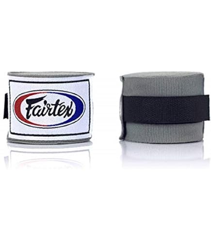 Bandes Extensibles Fairtex HW2 – 4,5m – Coton 100% élastique – Pour Boxe, Muay Thai Et Arts Martiaux – Noir