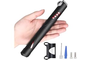 OXTXO Mini Bike Pump,Compact & Lightweight Bicycle Pump with Ball Needle - Portable Tire Inflation Tool for Universal Presta and Schrader Valve,Essential Cycling Gear and Bike Accessories for Outdoor Sports