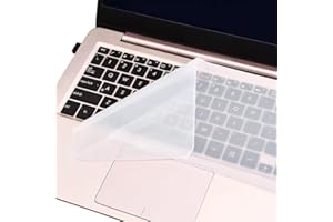DDKY 2 piezas 365 * 135MM Funda de silicona para teclado de PC Película protectora universal transparente Compatible con portátil de 15-17 pulgadas