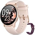 Smart Watches for Women, 2022 ALL-NEW Smart Watch for Android Phones and iPhone, 3ATM Waterproof Fitness Tracker with Sleep Tracker, Heart Rate, Blood Oxygen Monitor, Pedometer, SmartWatch Pink