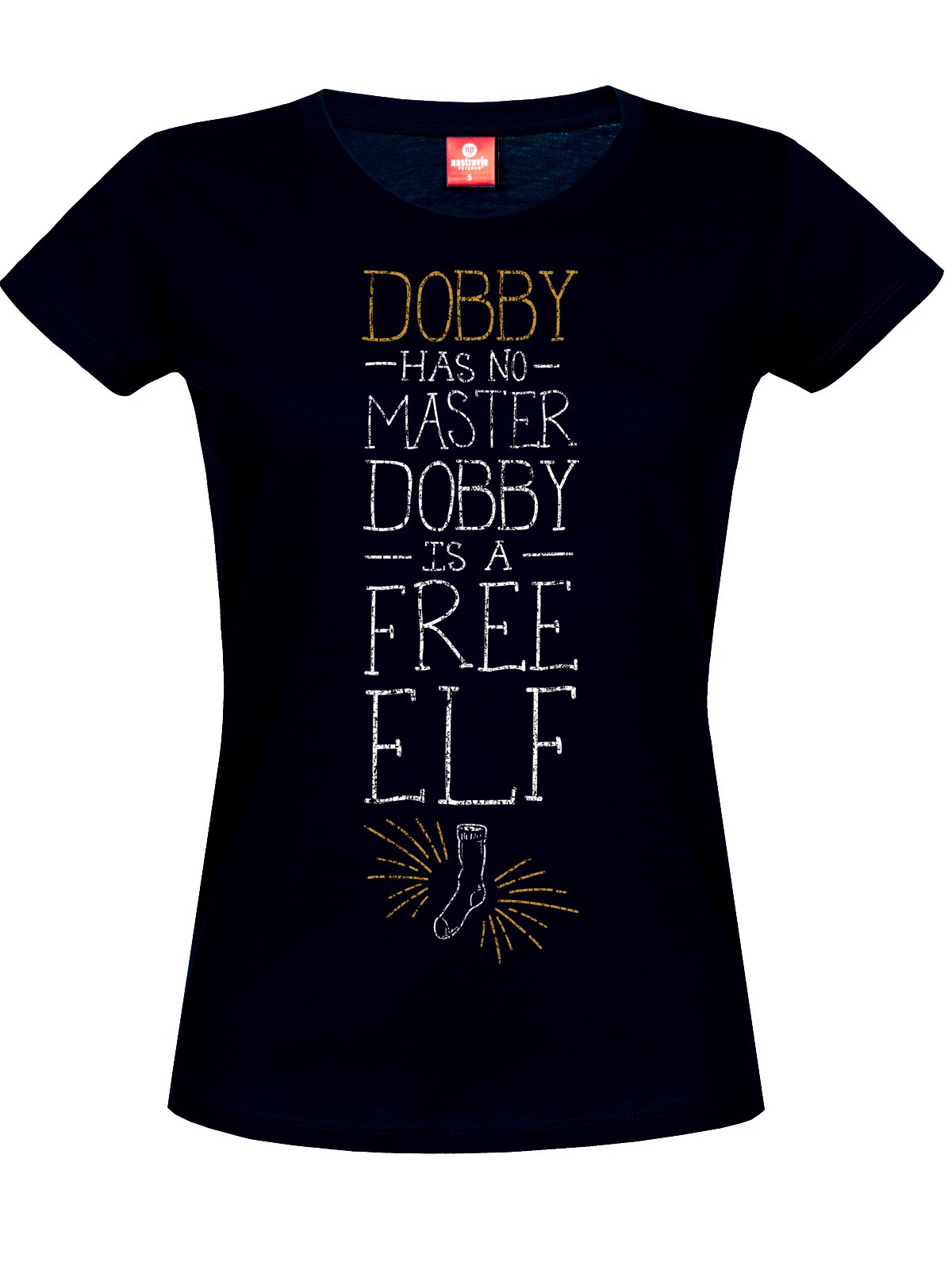 HARRY-POTTER-Dobby-Girl-Shirt-schwarz-XS
