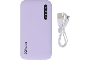 Vvikizy Hotspot Bärbar Wifi-hotspot Wifi6 Reserouter med Nano-sim-kortplats 6100mAh Batteri Stöder 16 Enheter Upp Till 2,77 Gbps IP67 Vattentät