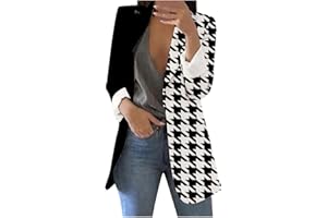WWricotta Blazer Femme Chic Et Elegant - Col en V Slim Fit Blazer Court Femme Blazerjacket Tailleur De Soiree Manteau Blazer Fluide Femme
