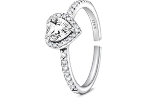 J.Fée Anelli Sole e Luna Set Anelli Donna Argento 925 Anello Donna Anelli Argento 925 Donna Anello Regolabile Donna Regalo per Donna Mamma Moglie Amica