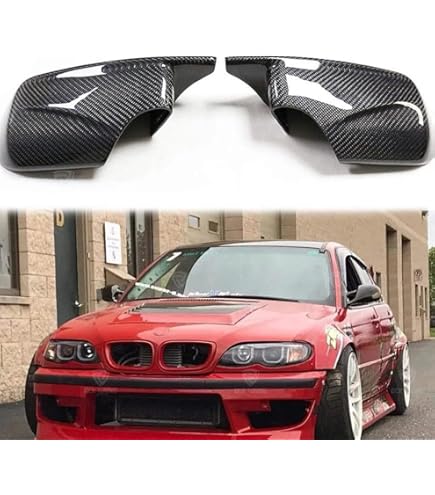 2x Spiegelkappe Gehäuse Abdeckung Lackiert LINKS + RECHTS Für BMW 3 E46 Silber