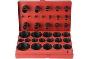 OCGIG 419 PCS 32 Größen Gummi O-RING Dichtung Waschmaschine Dichtung Sortiment Set für Sanitär, Automotive, General Reparatur mit Fall