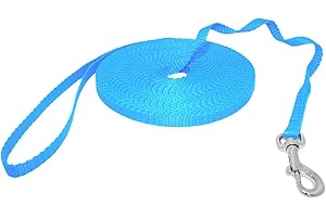 HUNDE DESIGN Mini Tracking Recall Dog Lead Training Lead, 3m, light blue