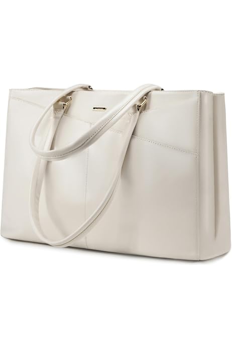 LOVEVOOK Borsa Donna Grande Da Lavoro Per Laptop 15.6" - Tote In Pelle PU Impermeabile, Tracolla Regolabile