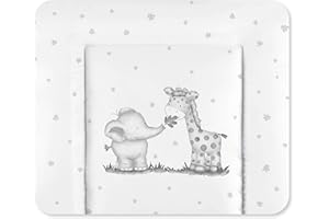 Julius Zöllner Wickelauflage Softy 85x75 cm - Wickelunterlage - wasserdicht und abwischbar - Made in Germany – Oeko-Tex Standard 100 – Dschungelbande