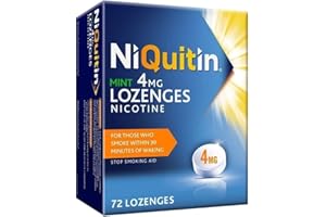 NiQuitin Mint 4 mg Lozenges - Effective Smoking Craving Relief - 72 Lozenges - Long-Lasting Effect - Reduce and Quit Smoking Aid