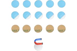 LIANRISES 110pcs 15mm Metal Discs, Round Self-Adhesive Metal Plate Magnetic Stickers, for Tonie Figures Stand Shelf, Strong Base for Magnets, for Mobile Phone Holder
