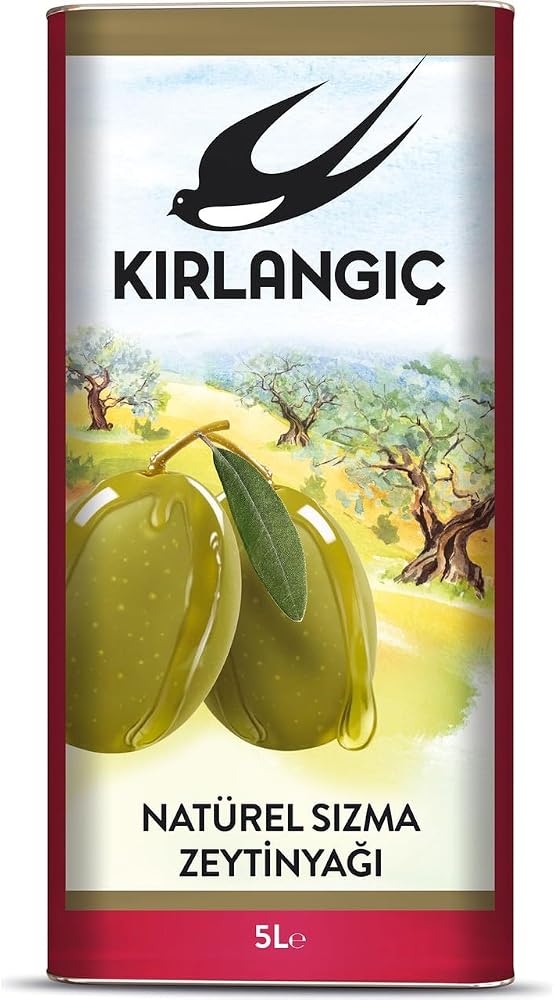 Kırlangıç Natural Sızma Zeytinyağı 5 lt Teneke