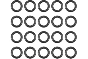 UHATa Nitrile Rubber O-Ring 3mm ID, 5mm OD, 1mm Width Washer Gasket Sealing-Applications for Auto Plumbing Faucet Air Gas Repair-[Qty 20 Black]