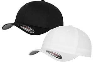 HLKAUF 2er Flexfit Unisex Wooly Combed Cap Baseball Caps graue Unterseite S M L XL XXL Basecap Mütze