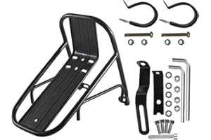 Acunny Porte-bagages avant de vélo – Antidérapant, résistant à l'eau | Porte-bagages avant de vélo résistant à la rouille, porte-bagages épais pour paniers de vélo, excursions de bagages