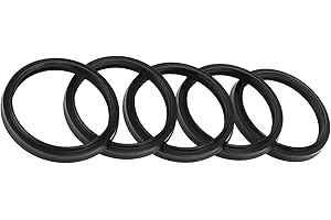 REPAIROCK Universal Oil Seal LBH Seal Ring Rotary Shaft Seal 45x53x5mm High Pressure NBR Rubber Black 5 Pcs