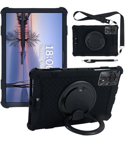 Schutzhülle Für DOOGEE U11 11-Zoll Tablet – Slim PU Leder Mit Standfunktion, Schwarz