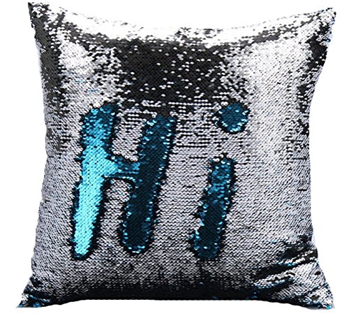 Sinotop Luxus Doppel Farbe Glitter Pailletten Kissenbezug Startseite Schlafzimmer Sofakissen Kissenabdeckung (style 2)