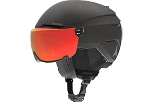 ATOMIC Savor Visor kask narciarski ze zdjęciem, z wizjerem, rozmiar S, maksymalna absorpcja wstrząsów, system wentylacji Active Aircon, powłoka lustrzana zapewnia dobrą widoczność