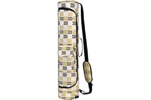 MYQ MOYAQI MOYAQI Yoga Mat Bag, Dual Full Zip Exercise Yoga Mat Carrier, Yoga Mat Carry Bag for Women Men with Storage Pockets and Adjustable Shoulder Strap