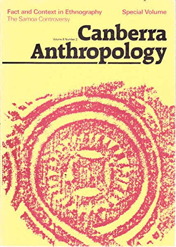 Canberra Anthropology: Special Volume Vol.6 No.2 Oobr 1983