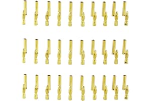 OliYin 30 accoppiamenti 4 millimetri placcato oro maschio e femmina proiettile spina a banana Connettore per batteria ESC (30 maschio + 30 femmine)