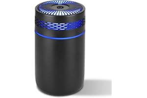 Humidifier for Bedroom LtYioe Mini Humidifier, Portable Air Humidifier for Baby Plants with RGB Changing Light, 2 Mist Modes & Auto Shut-Off, Easy to Use, Quiet for Indoor Office Car(Black)