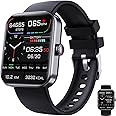 TedmAr Blood Glucose Smart watch, Android Smart Watch Text and Call for Women Mens Kids 10-12 Girls Boys, Sports Fitness Smart Watch with Blood Sugar Monitor,Black