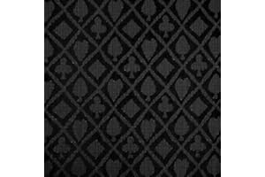 Squirrel Poker - Poker Suited Speed Cloth - Multiple colours, Water Resistant, Sold by the meter 150cm (60") Wide (Black)