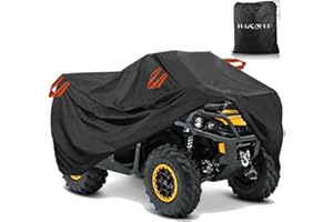 HAYCOVER ATV Cover, Waterproof Durable 210D Oxford Large Cover for ATV Quad Bike for ATV Scooter Motorcycle Quad Outdoor Storage Dust Rain UV Protection 256 x 110 x 120 cm