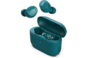 JLab Go Air Pop True Wireless Earbuds, In Ear Headphones, Bluetooth Earphones, Ear Buds with 32H Playtime, Bluetooth Earbuds with Microphone, USB Charging Case, Dual Connect, EQ3 Sound, Teal