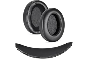INF ersättningsöronkuddar och pannbandsset kompatibel med Sony WH-XB910N – proteinläder och minnesskum