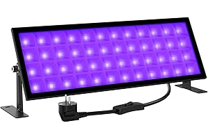 Onforu 96W UV LED Barre, Tube Lumière Noire, 96 LEDs UV-A Violet Lampe Violette, IP66 Étanche Extérieur Projecteur UV Eclairage pour Noël, Soirée du Maquillage Fluo, Peinture Corporelle, DJ Disco