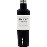 Corkcicle Classic Bottiglia isotermica, Acciaio Inossidabile, Matte Black, 74 cl