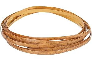 GORGECRAFT 8 mm X 10 m Materiale Intreccio In Rattan Cestino In Vimini Fornitura di Canne per Tessitura Kit di Riparazione per Mobili Intrecciati In Rattan Sintetico Canna di Plastica Fissaggio per Gi