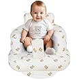 AirSwim Inflatable Baby Chair, Baby Inflatable Seat for Babies 3 Months and Up Summer Inflatable Baby Seat for Sitting Up, Blow Up Baby Floor Seat with Built in Air Pump, Bear