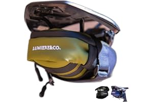 Lumiere & Co. Borsa da Sella per Bici Verde, Borsa da Sella per Bici, Borsa da Sella per Ciclismo, Borsa da Sella per Mountain Bike, Borsa da Sella per Bici da Strada...